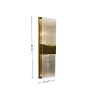 Arandela Dourado Alumínio e Cristal Rocha 4W - Linha Felsen - ROCHA-ARA-PL-2-DO - DNA Lustres - Dimensões - Decor Lumen