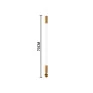 Arandela Sabre Vertical GU13 Aluminio Dourado- TKS Iluminação AR4057-Detalhe do soquete-Decor Lumen -Padrão Medidas Site-Decor Lumen 