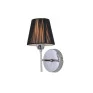Arandela Reta Fio de Seda Preto -Decor Lumen