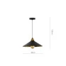 Pendente Mat Industrial Preto Fosco dim - Decor Luimen