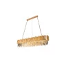 Pendente Carlota retangulatr 14x G9 Dourado- Studioluce