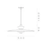 Pendente Colibri 50cm - Dimensões - Decor Lumen