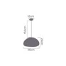 Pendente Java Natural Bambu - Ø40cm - GMH-Dimensões