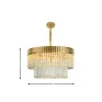 Pendente Tarta 15xG9 Dourado- Studioluce