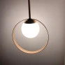 Pendente esfera e argola 