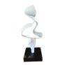 Escultura de Mesa Série Ciclus - Base Preta 80x20x20 - Decor Lumen 314