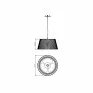 Pendente Madeira Living Hinges Ø45x22,5cm -Decor Lumen