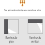 Mini Embutido Balizador de Parede - Facho