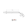 Projetor de Parede Pergo C/ Canopla mini Preto 6W 2700K - Dim