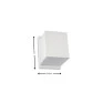 Arandela Cube Branca A-91 - Dimensões - Decor Lumen