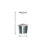 Pendente de Teto Externo Colonial Branco Quadrado E-27 32cm - Ideal L-2-C BR - Padrão Dimensões - Decor Lumen