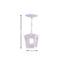 Pendente de Teto Externa Colonial Branco Sextavado E27 34cm- Ideal - Ambientação - Decor Lumen