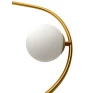 Pendente Haste Esfera Dourado Metal e Vidro - Old Artisan 