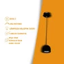 Pendente Metal Báscio Preto- Informações técnicas- Decor Lumen 
