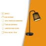 Informações técnicas Abajur de Mesa preto - Decor Lumen 