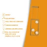 Informações técnincas Pendente Orbit 3 Esferas Champagne 3xG9 Dourado- Decor Lumen