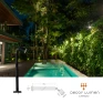 Projetor de Parede Pergo C/ Canopla mini Preto 6W 2700K - dados