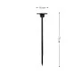 Balizador em Alumínio e ABS 73cm Preto 3000K IP65 Linha Moon 12w - Evoled LE-3910 - Dimensões - Decor Lumen