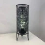 Luminária Metal com LED  Acesa vista de cima