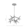 Lustre Pendente Manacá Ø72cm Dourado - Dimensão