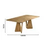 Mesa Eliane Tampo Pré Composto 2.40Cm Champanhe- Morada decor- Padrão medidas- Decor Lumen