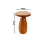 Mesa lateral Baobá MAD Damasco- Corbelli -Padrão medidas Site-Decor Lumen 