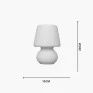 Abajur Micro Lampe USare  com medidas-Decco Lumen