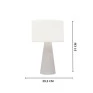 Padrão medidas Abajur Branco Simples Usare- Decor lumen