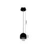 Pendente Metal Básico Preto Bella- Medidas técnicas- Decor Lumen