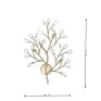 Arandela Dourada Linha Branch 3xG9 Alumínio e Cristais - DNA Lustres - BRANCH-ARA50 -  Dimensões - Decor Lumen