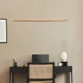 Pendente Linear Ayó – Luz Direta LED 20W 2700K em Madeira e Metal - Studio Luce