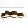 Pendente Fox Lustres Lagoon Imbuia 8 Lâmpadas - Iluminação Elegante - Dimensões - Decor Lumen