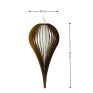 Pendente Imbuia Ripado Linha Guazza - Dimensões - Decor Lumen