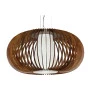 Pendente Imbuia Ripado Linha Slats 1xE27 28x50cm - Fox Lustres - Capa - Decor Lumen