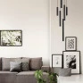 Pendente Lisse Preto Total 1x Mini Dicroica - New Line
