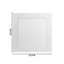 Painel de Embutir Branco 22,5 cm 20W 4000K BIV - Save Energy SE-240.3005-Padrão Medidas site-Decor Lumen 