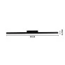 Plafon FIT LED Preto 24W 3000K 86cm- New Line 631LED3PT-Padrão medidas site- Decor Lumen 