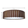 Plafon Redondo Slats - Dimensões - Decor Lumen