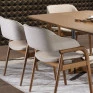 Poltrona Joana 80cm Madeira Maciça Champagne- Morada Decor M131-Ambientação- Decor Lumen 