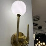 Arandela Dourado e Branco Candy loja - Decor Lumen