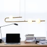Pendente Candy Dourado Led ambiente - Decor Lumen