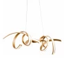 Pendente em Metal Dourado 45W 3000K Linha Fluire - Bella RE006 - Detalhes 1 - Decor Lumen