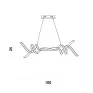 Pendente em Metal Dourado 45W 3000K Linha Fluire - Bella RE006 - Dimensões - Decor Lumen