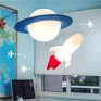 Pendente Saturno Azul e Branco 1xE27 - composição