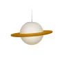 Pendente Saturno Laranja e Branco