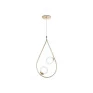 Pendente Haste Esfera Dourado Metal e Vidro - Old Artisan 