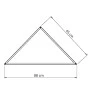 Pendente Triangle - Dimensões - Decor Lumen