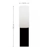 Balizador Preto Alumínio 1xE2734cm Linha Tube - Rotoplaneta B001 - Dimensões - Decor Lumen