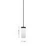 Pendente Acrílico 1xE27 34cm Linha Tube - Rotoplaneta P200BT - Dimens~oes - Decor Lumen