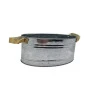 Cachepot de Metal Tira Dourada